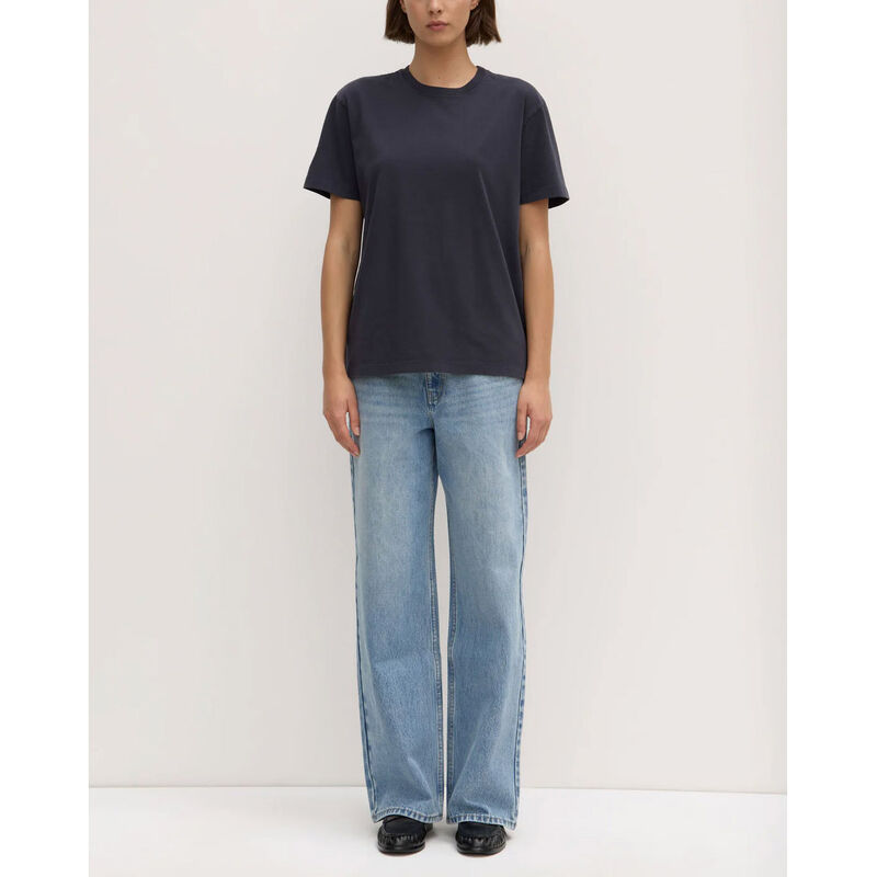 Assembly Label Womens Organic Base Tee True Navy image number 3